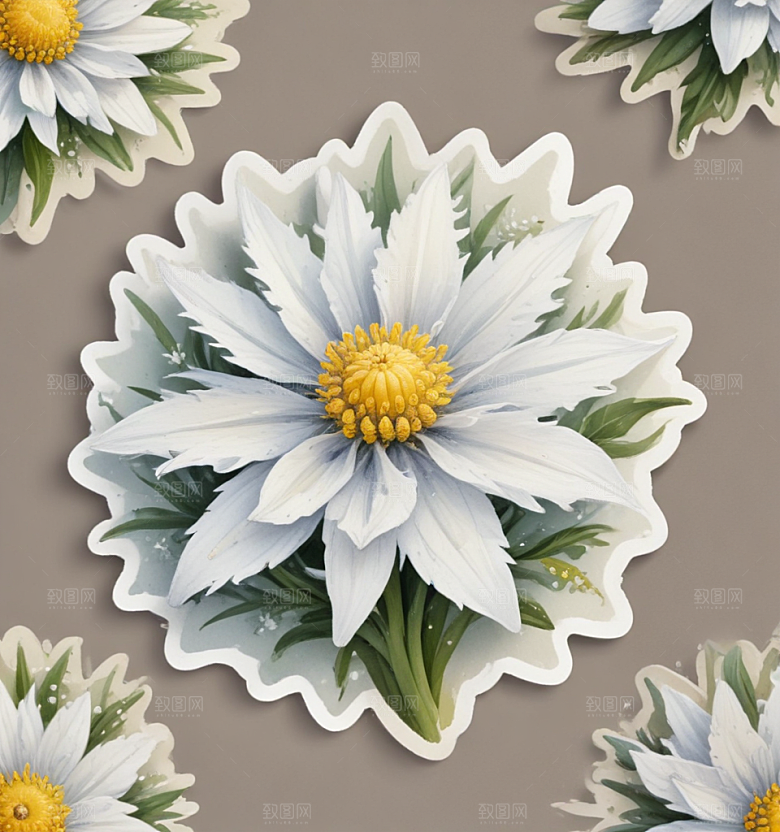 浪漫插画 花环少女图片