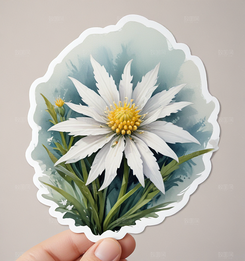 浪漫插画 花环少女图片