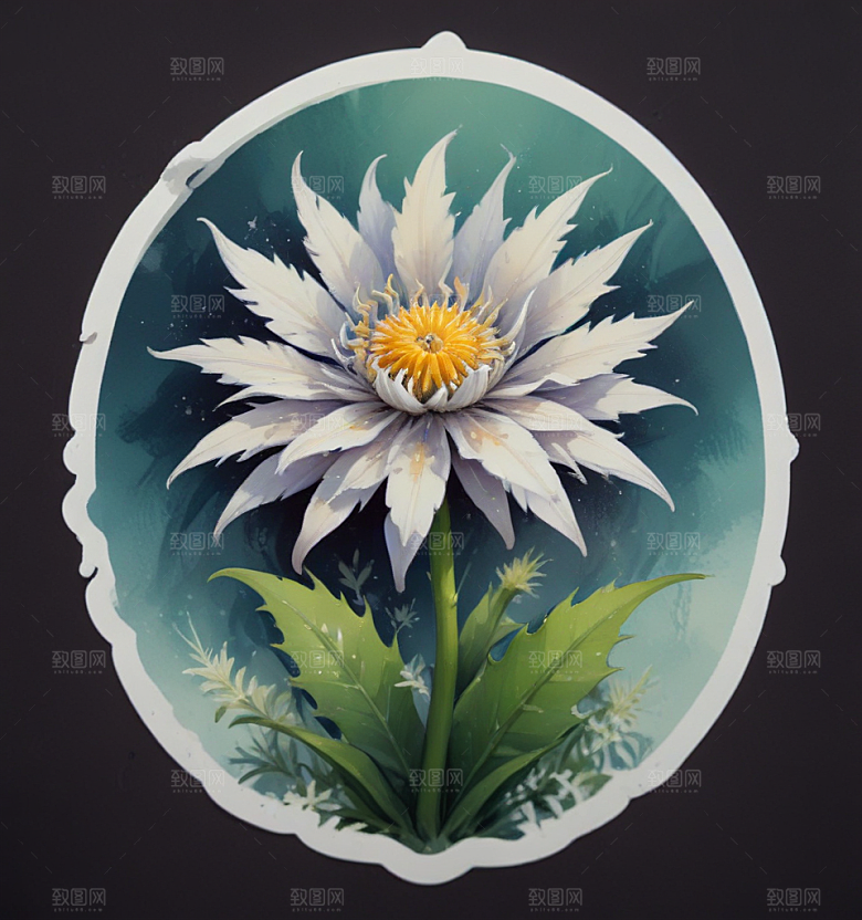 龙舟卡通插画风格贴纸
