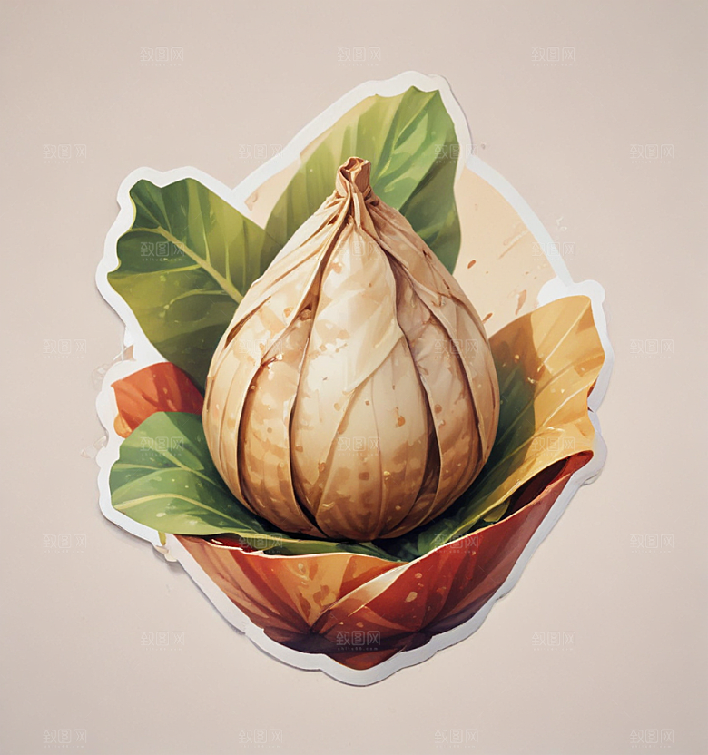 粽子卡通插画风格贴纸