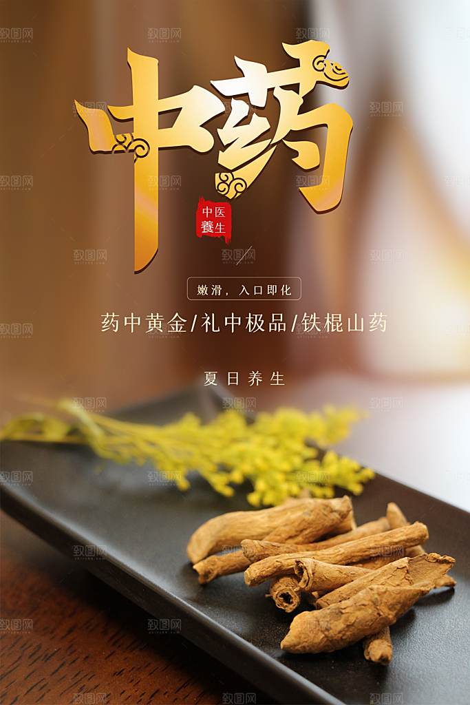 传统中药文化海报