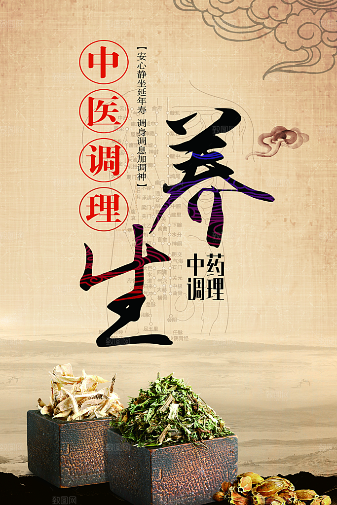 中医调理养生海报