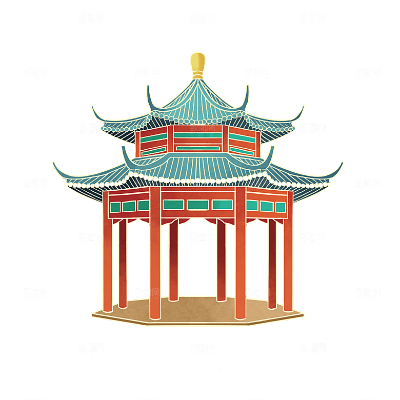 中国风国潮中秋节装饰元素