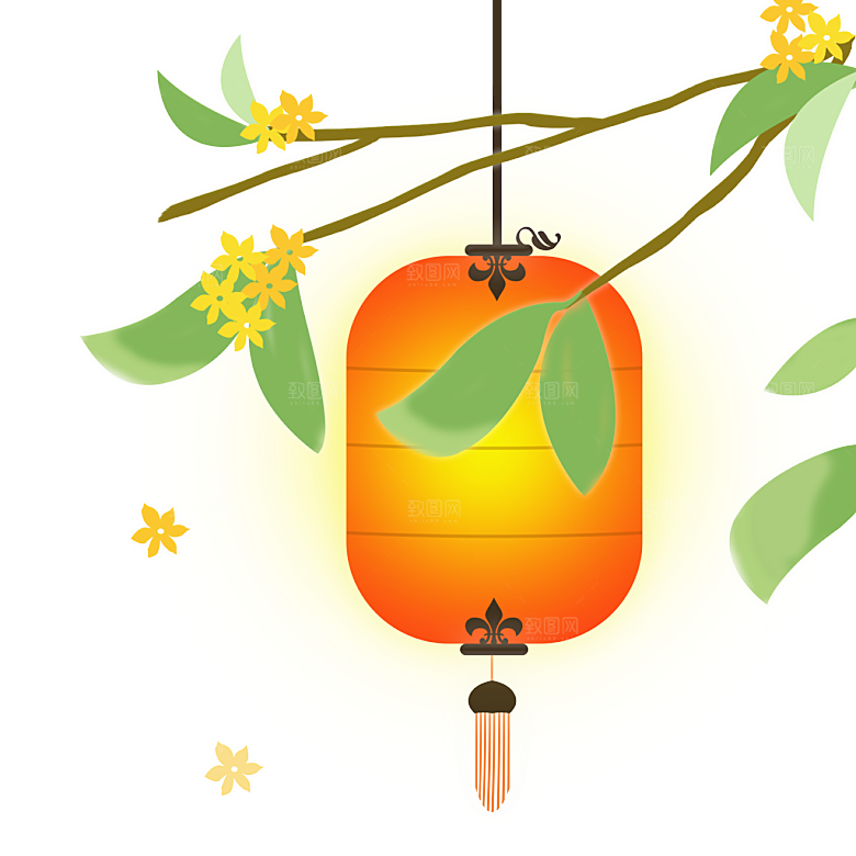 中国风国潮中秋节装饰元素