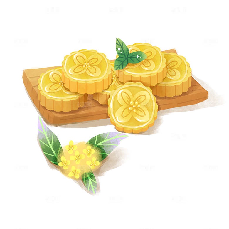 中国风国潮中秋节装饰元素
