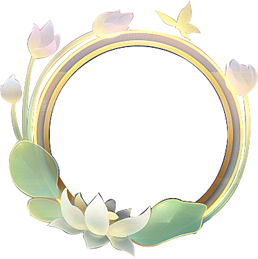 梦幻花环金属头像框