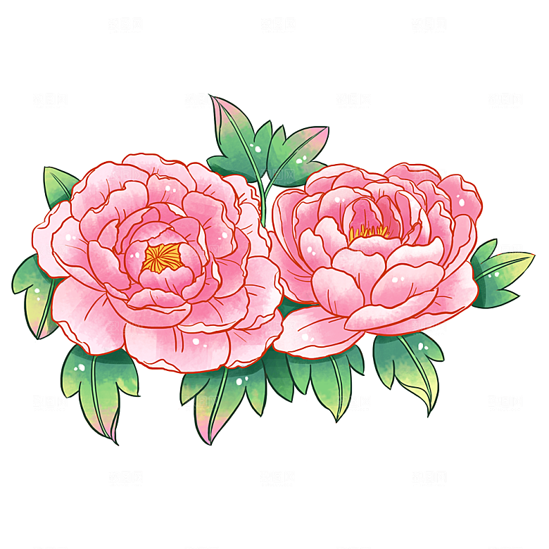 中国风国潮中秋节装饰元素