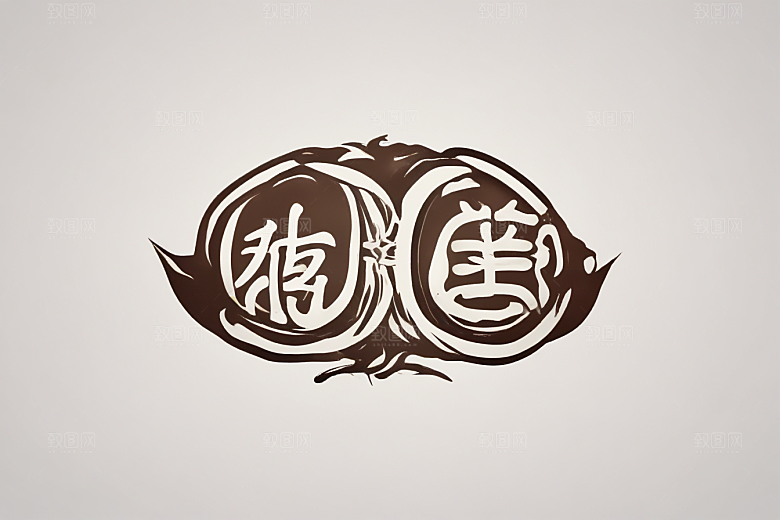 熟地黄中草药卡通插画风格贴纸
