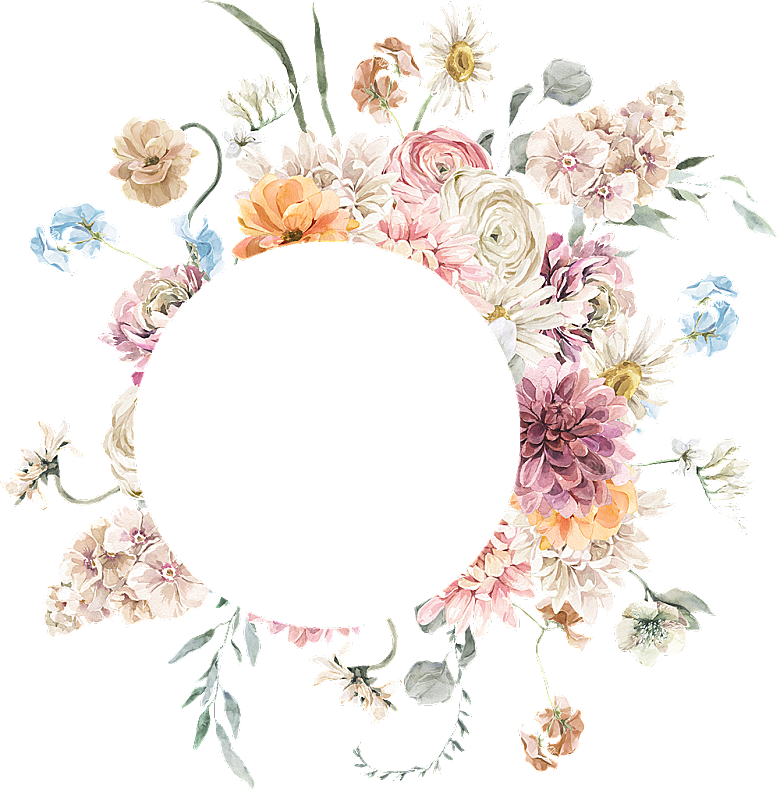 梦幻花环金属头像框