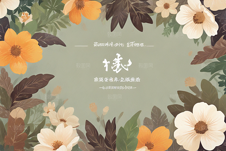 茯苓中药插画草药插图