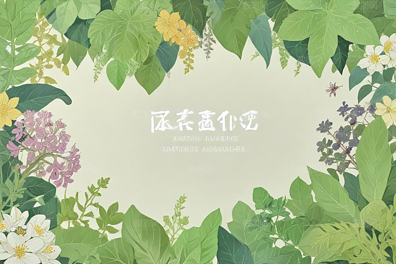 葛根中药插画草药插图