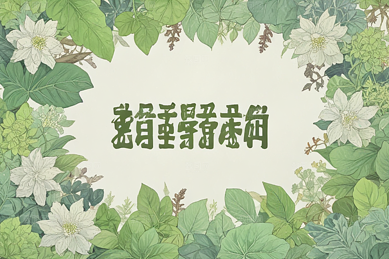 葛根中药插画草药插图