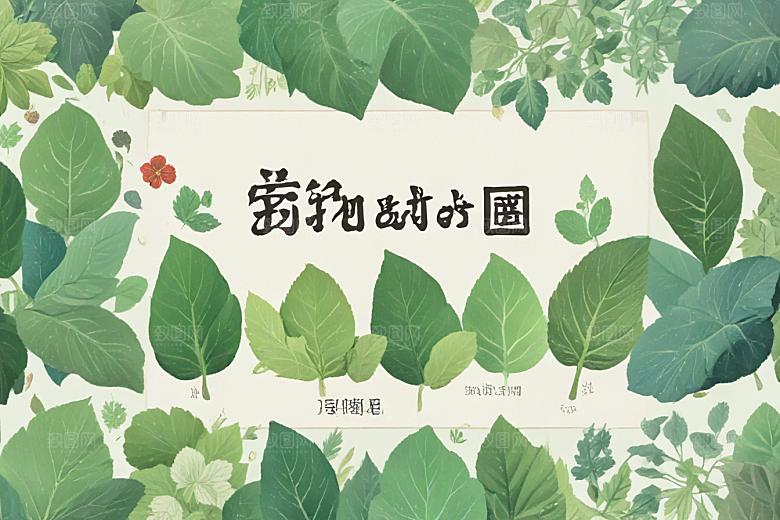 紫苏中药插画草药插图