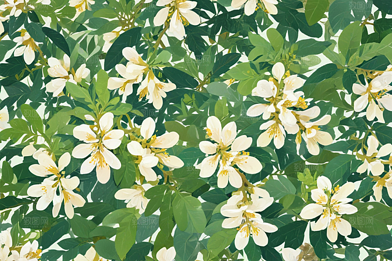 苦参中药插画草药插图