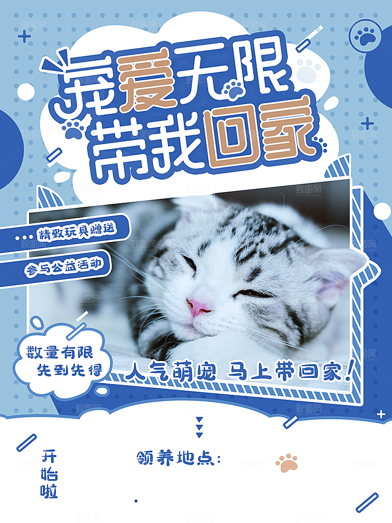 宠物店开业促销海报