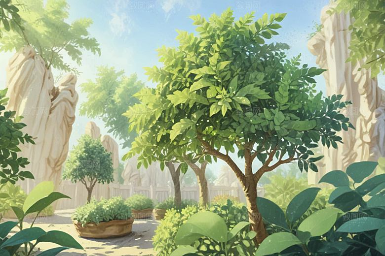 女贞子植物插图图片