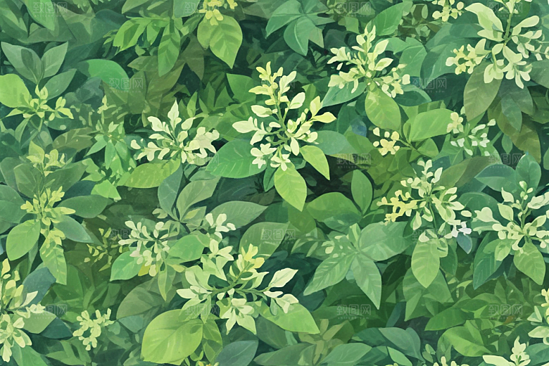 女贞子植物插图图片