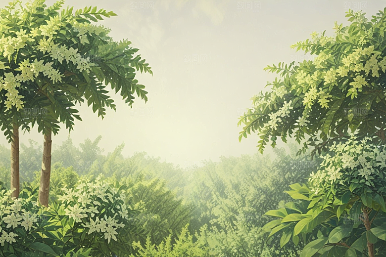 女贞子植物插图图片