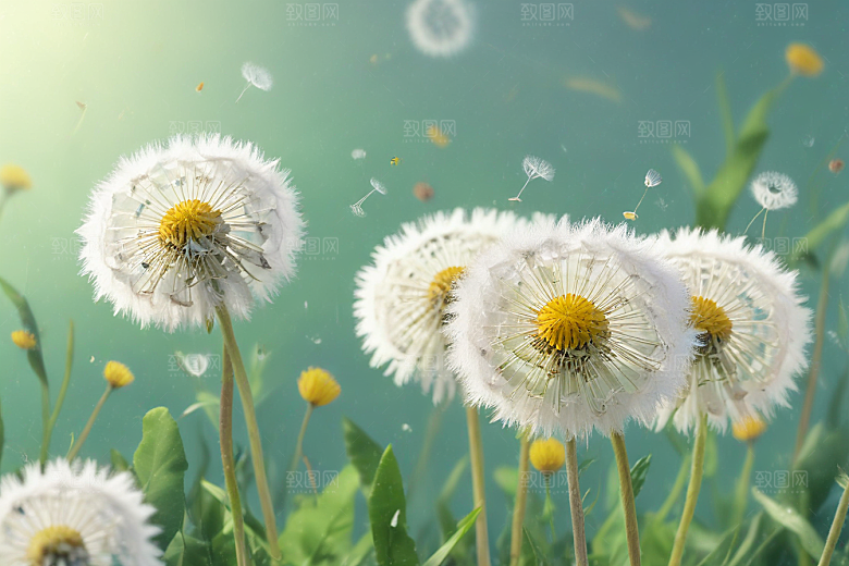 蒲公英植物插图图片