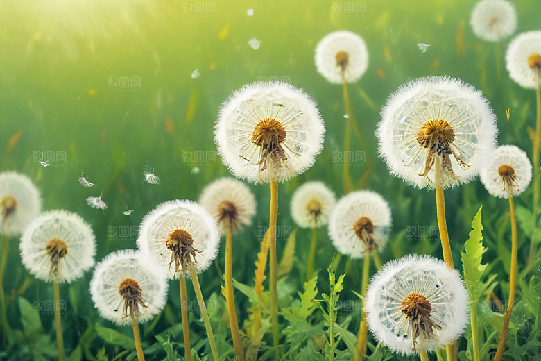 蒲公英植物插图图片