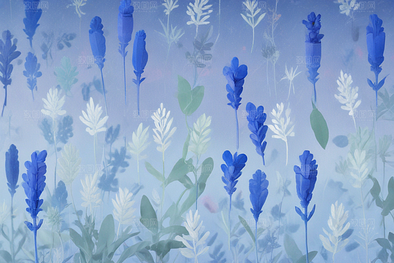 青黛植物插图图片