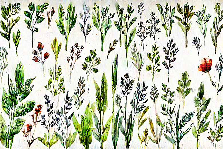 香薷植物插图图片