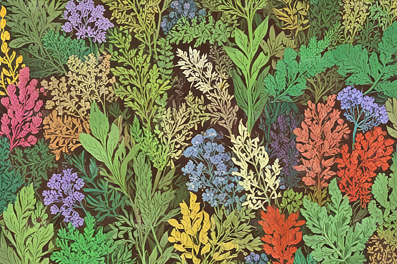 木通植物插图图片