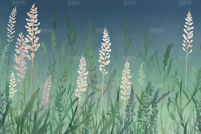 菖蒲植物插图图片
