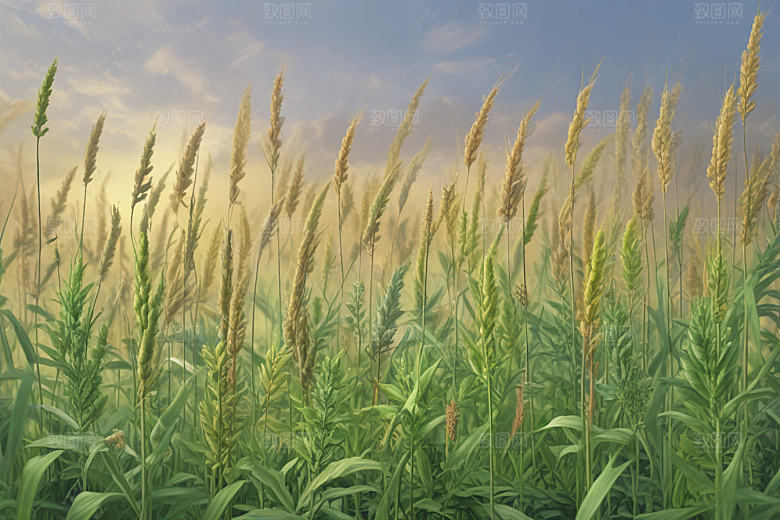 菖蒲植物插图图片