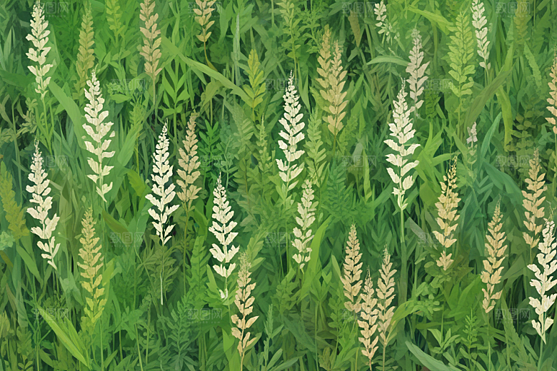 菖蒲植物插图图片