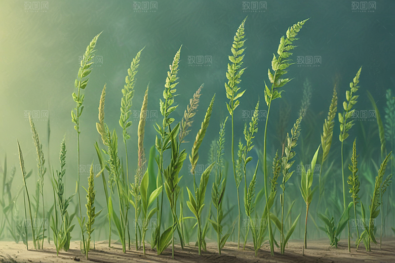 菖蒲植物插图图片