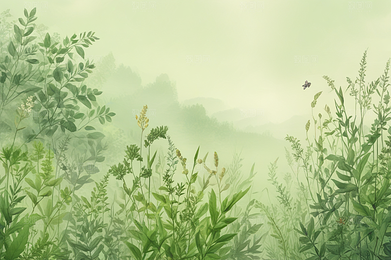 远志植物插图图片