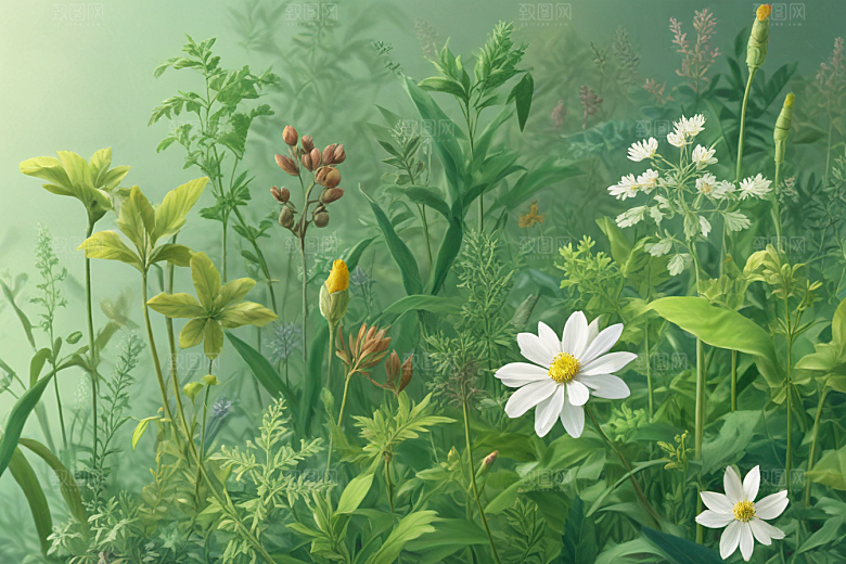 远志植物插图图片