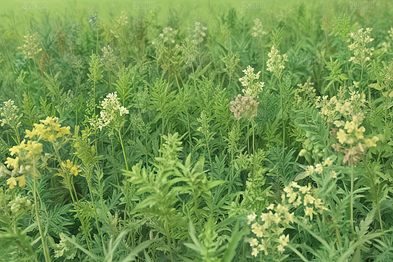 黄连植物插图图片