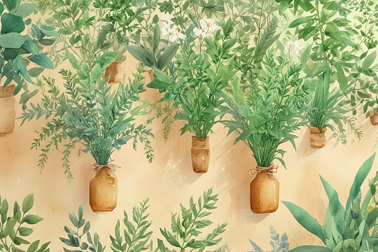 黄连植物插图图片