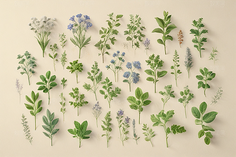桔梗植物插图图片