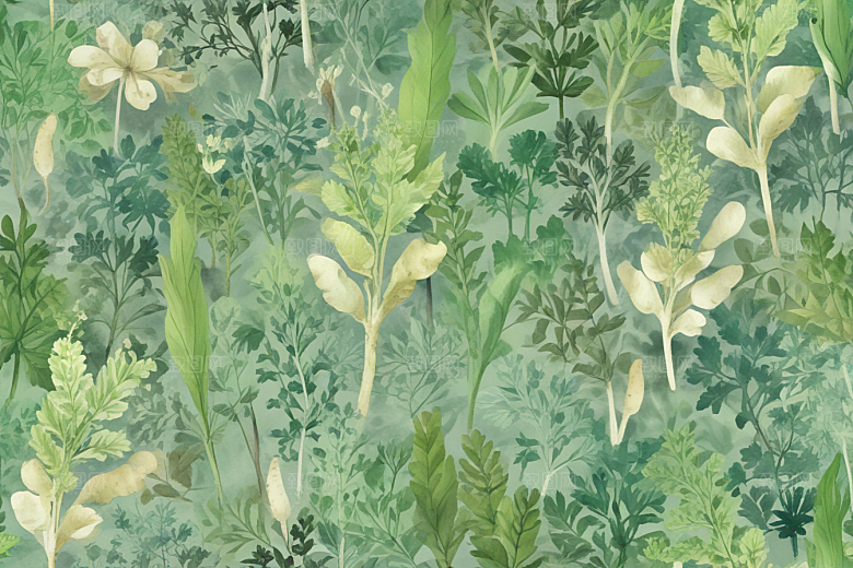 防风植物插图图片