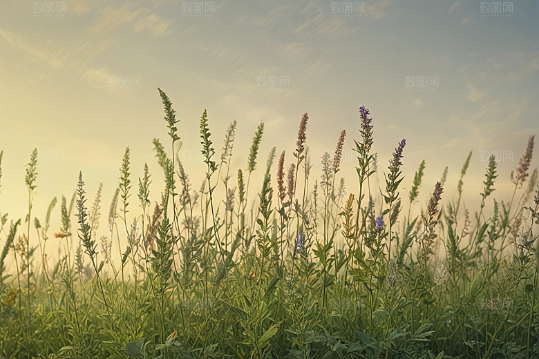 泽泻植物插图图片