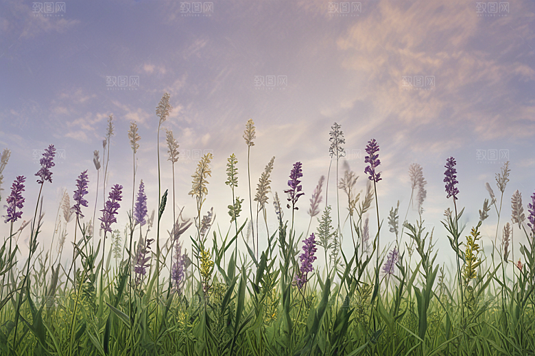 泽泻植物插图图片
