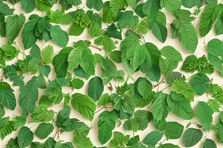 桑叶植物插图图片