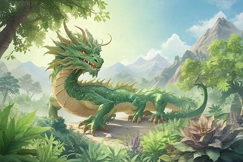 地龙植物插图图片