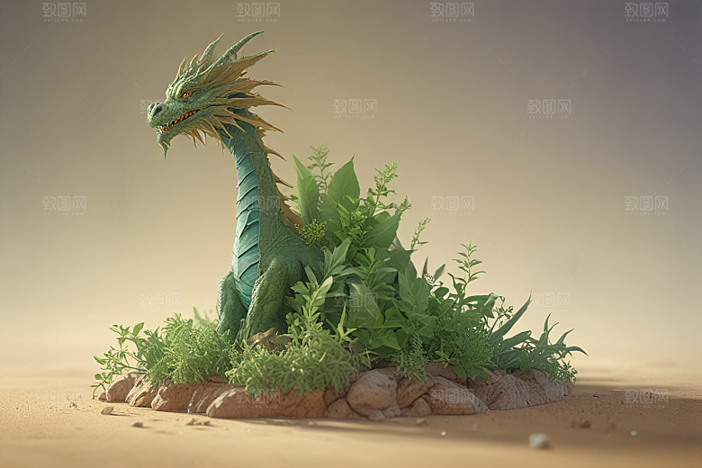 地龙植物插图图片