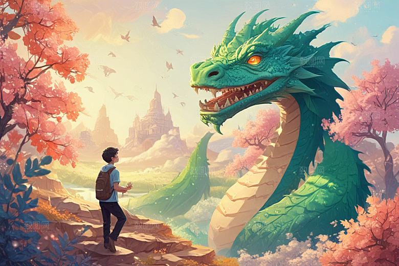 地龙植物插图图片