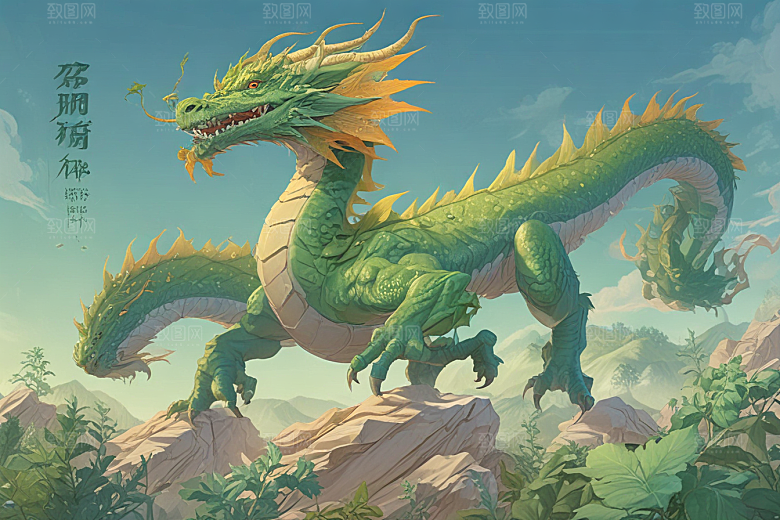 地龙植物插图图片