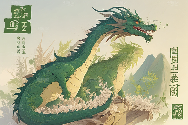 地龙植物插图图片