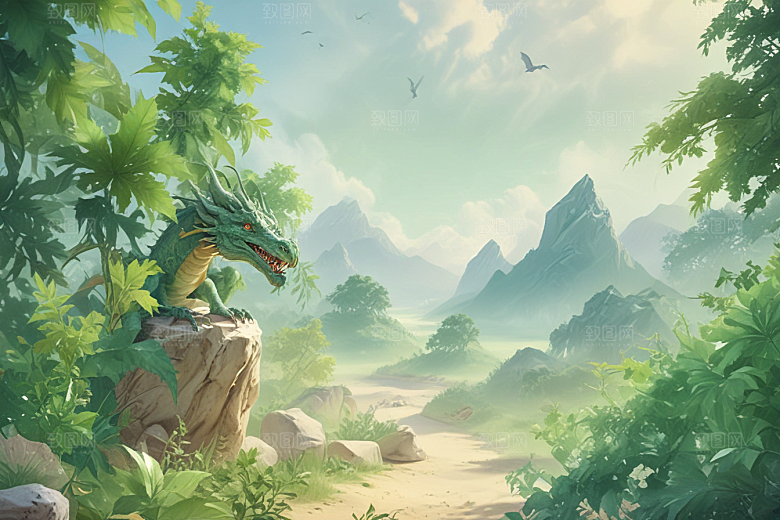 地龙植物插图图片