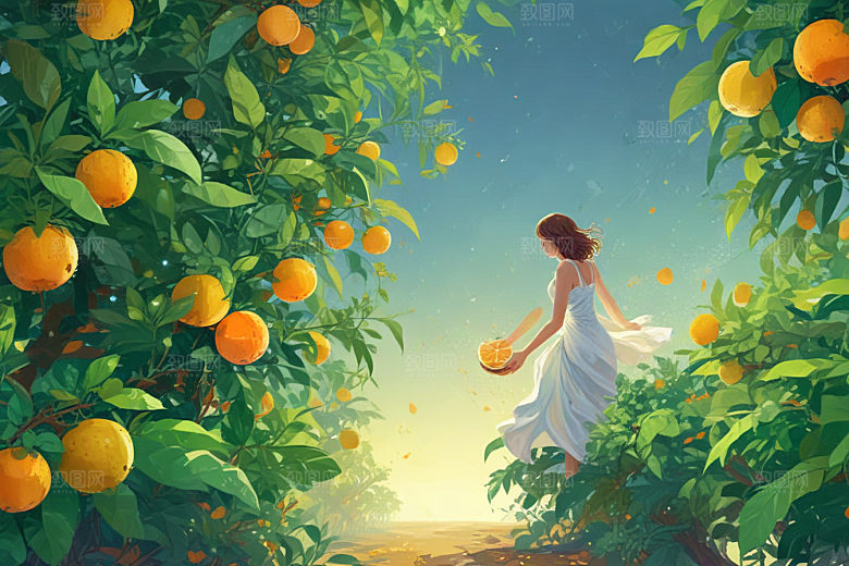 枳壳植物插图图片