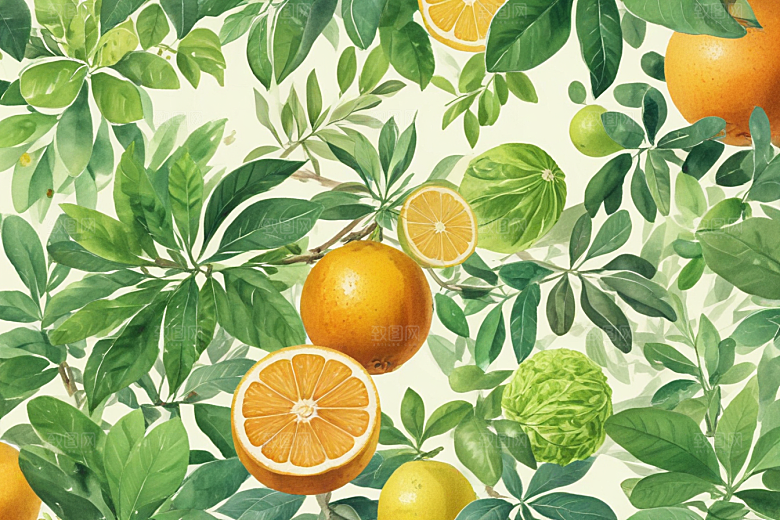 枳壳植物插图图片