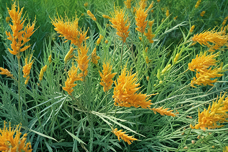 麻黄植物插图图片