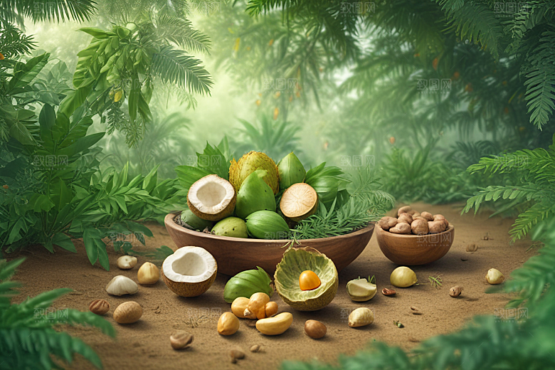 槟榔植物插图图片